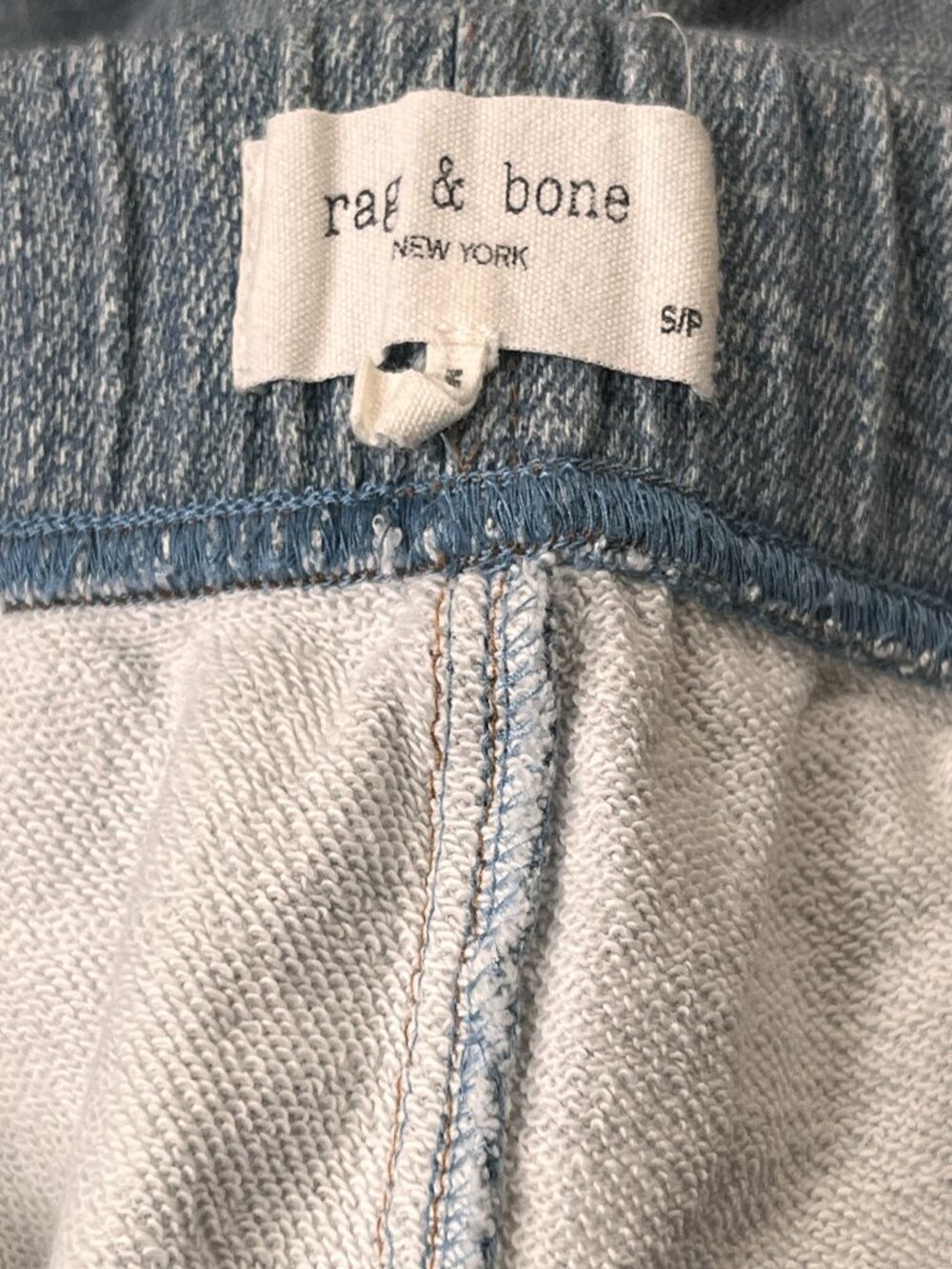 rag & bone Distressed Light Blue Denim Jogger Pants - Picture 12 of 15